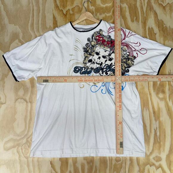 Vintage y2k paco jeans grunge skull t-shirt - Picture 3 of 4